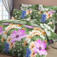 Постельное белье Valtery BR-1, Нежная Космея-1, Бязь, Евростандарт