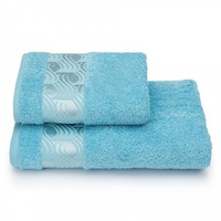 Полотенце махровое "Cleanelly" Tempesta голубое (50*90см.)