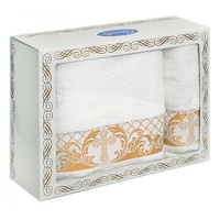 Комплект махровых полотенец "Cleanelly" Sacramento (50*90-1шт., 100*140-1шт.)