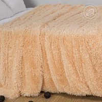 Покрывало меховое Артпостель Шиншилла персик 220*240