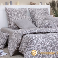 Постельное белье "Хлопковый Край" Линн кофе Бязь-люкс с наволочками 50/70 (2-спальный)