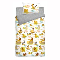 Постельное белье детское Disney Smart lion Поплин с наволочками 50/70 1.5-спальное