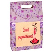 Подарочный набор полотенец "Дино-текс" Самой очаровательной (40*70см.-1шт.)