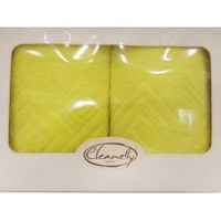 Комплект махровых полотенец "Cleanelly" Poseidon цвет желтый (50*90-1шт., 70*130-1шт.)