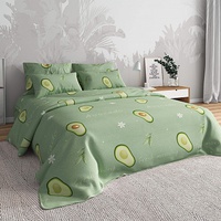 Постельное белье Valtery BR-76, Авокадо, Бязь, Евростандарт