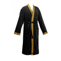 Халат мужской махровый "Cleanelly" Meandro чёрный (размер 50)