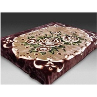 Плед "Орленок" Медальон коричневый акрил (200*240 см.)