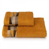 Полотенце махровое "Cleanelly" Triangoli горчичное (50*90см.)