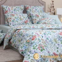 Постельное белье "Хлопковый Край" Амели полынь Бязь-люкс (Евро)