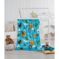 Плед флисовый "Протекс" Павлинка МиМиМишки голубой (100*150см.)