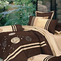 Постельное белье "Valtery" 100-49 сатин с вышивкой (Дуэт (Семейный)