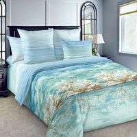 Постельное белье "Текс-Дизайн" Летний пейзаж Перкаль (Евро)