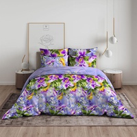 Постельное белье "Василиса" Фиалки Бязь (2-спальный)