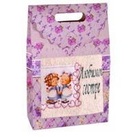 Подарочный набор полотенец "Дино-текс" Любимой сестре (40*70см.-1шт.)