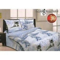 Постельное белье "Василиса" Хаски Бязь (Дуэт (Семейный))