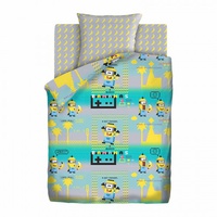 Постельное белье "ПромТоргСервис" Детский Миньоны Пиксели Бязь (1,5-спальный)