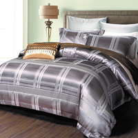 Постельное белье "Valtery" L-38 жаккард шелковый (Дуэт (Семейный)