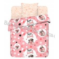 Постельное белье "Василек" Детский Забавные мопсы Бязь (1,5-спальный)