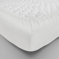 Простынь на резинке "Люксония" цвет Белый Трикотаж (120*200см.)