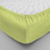 Простынь на резинке "Люксония" цвет Салатовый Трикотаж (160*200см.)