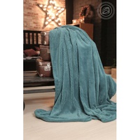 Плед флисовый "АртПостель" Smeraldo бирюза (180*200см.)