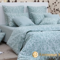 Постельное белье "Хлопковый Край" Альрик полынь Бязь-люкс (Евро)