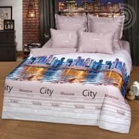 Постельное белье "АртПостель" Мегаполис New Сатин (Евро)