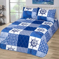 Покрывало "АртПостель" стеганое Мореход Поплин (150*215см.)