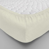 Простынь на резинке "Люксония" цвет Молочный Трикотаж (140*200см.)