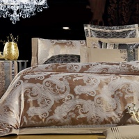 Постельное белье "Valtery" 220-131 жаккард тканный с вышивкой (Дуэт (Семейный)