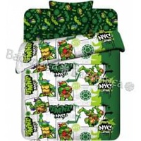 Постельное белье "Василек" Детский Черепашки Ниндзя Бязь (1,5-спальный)