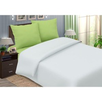 Наволочки поплиновые "Люксония" на молнии цвет серый (50*70см.-2шт.)