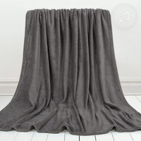 Плед флисовый "АртПостель" Роскошь цвет Серый (180*200см.)