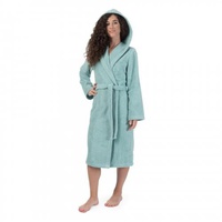 Халат женский махровый "Cleanelly" Comodo цвет бирюзовый (размер 44)
