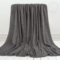 Плед флисовый "АртПостель" Роскошь цвет Серый (220*200см.)