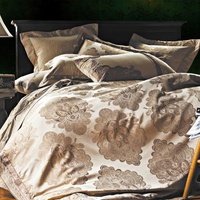 Постельное белье "Valtery" L-23 жаккард шелковый (Евро)