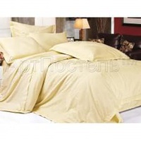 Постельное белье "АртПостель" Маркиза шампань Сатин-жаккард (2-спальный, европростыня)