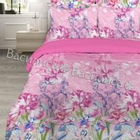 Постельное белье "Василиса" Великолепный ирис Бязь (Дуэт (Семейный))