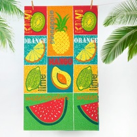 Полотенце вафельное банное "АртПостель" Мультифрукт (90*150-1шт.)