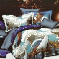 Постельное белье Valtery SF-21, Полисатин 3D, Семейный