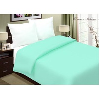 Наволочки поплиновые "Люксония" на молнии цвет ментол (50*70см.-2шт.)