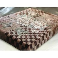 Плед "Орленок" Шахматы коричневый акрил (150*200 см.)