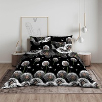 Постельное белье "Василиса" Белые одуванчики Бязь (Евро)