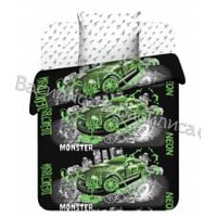 Постельное белье "Василек" Детский Неоновая машина Бязь (1,5-спальный)