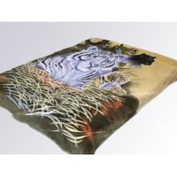 Плед "Орленок" Тигр белый акрил (150*200 см.)