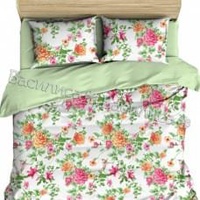 Постельное белье "Василиса" Розарий Бязь (Дуэт (Семейный))