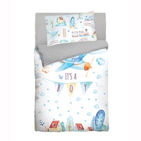 Постельное белье "Облачко" It’s a boy Бязь люкс (Детский (Ясли)