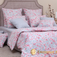 Постельное белье "Хлопковый Край" Элла грей Бязь-люкс (Евро)