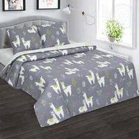 Постельное белье АртПостель Лама Поплин, Семейное