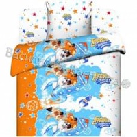 Постельное белье "Василек" Детский Белка и Стрелка Бязь (1,5-спальный)
